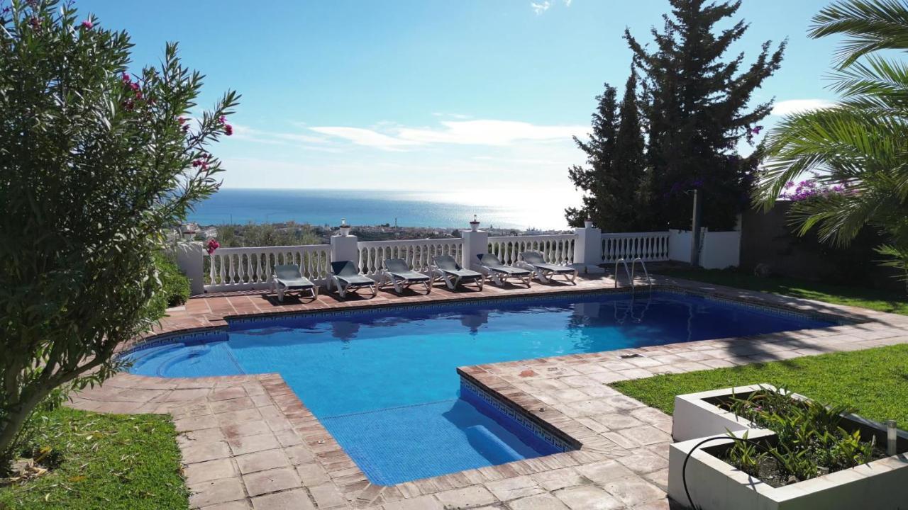 Gran Villa Con Vistas Al Mar Y Piscina Privada Málaga Extérieur photo