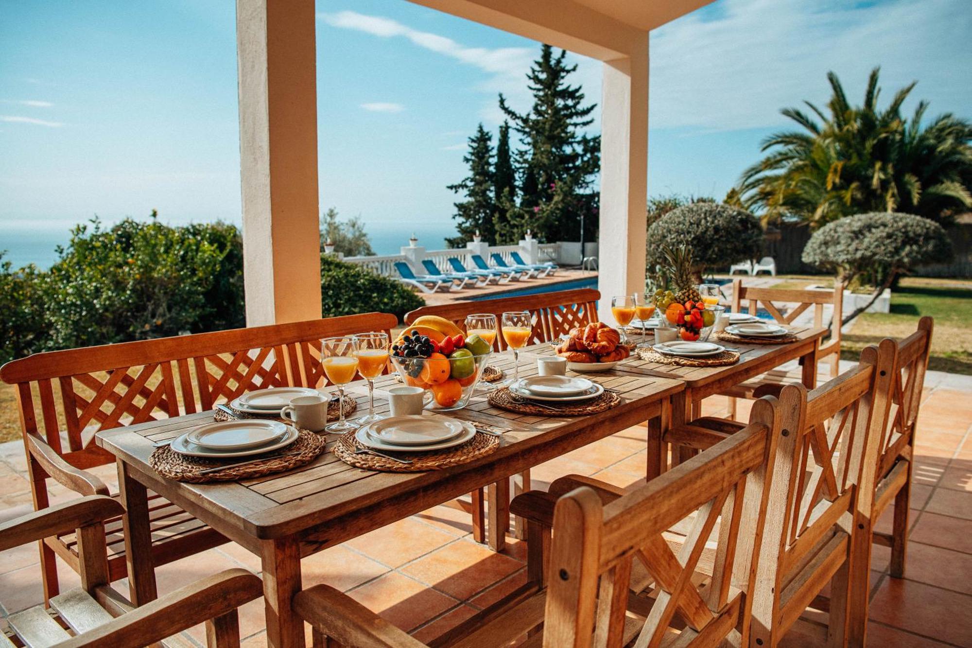 Gran Villa Con Vistas Al Mar Y Piscina Privada Málaga Extérieur photo
