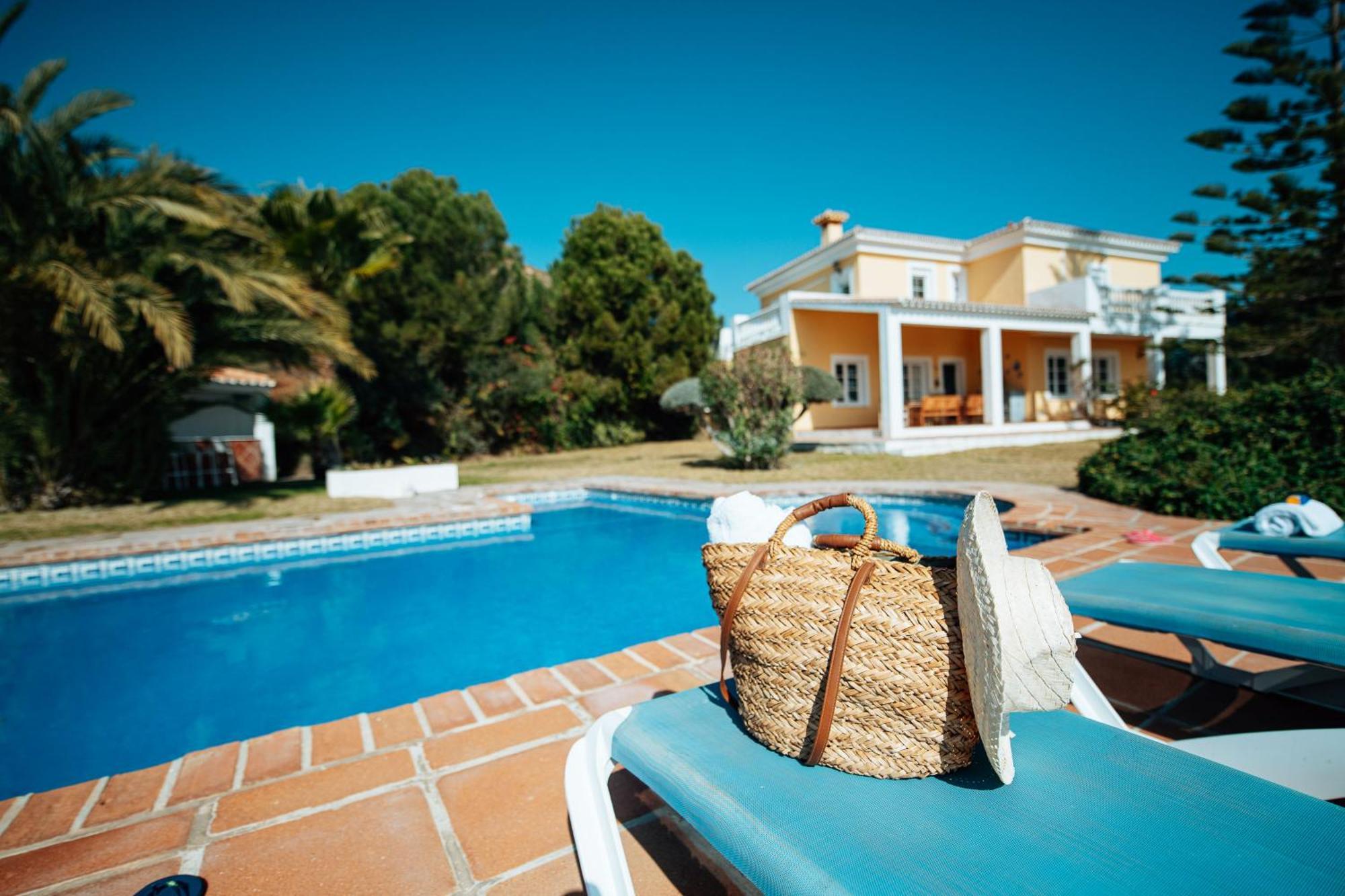 Gran Villa Con Vistas Al Mar Y Piscina Privada Málaga Extérieur photo